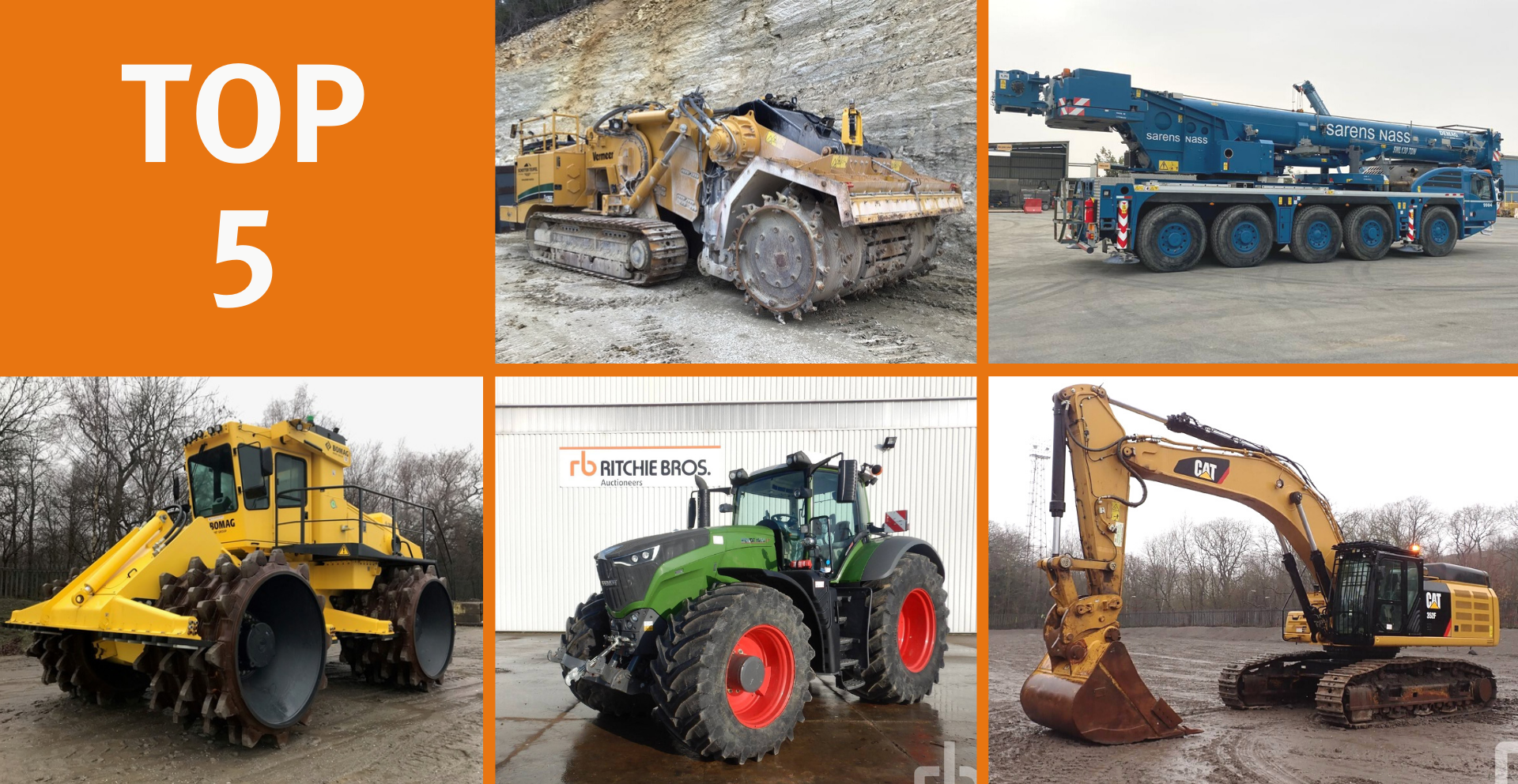 The top 5 most expensive heavy equipment